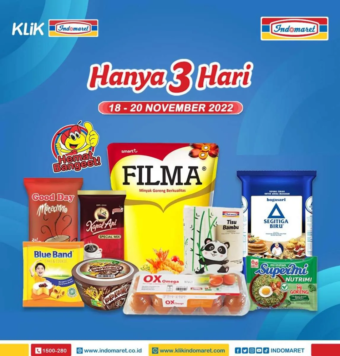 Katalog Promo Indomaret Hanya 3 Hari Periode 18-20 November 2022