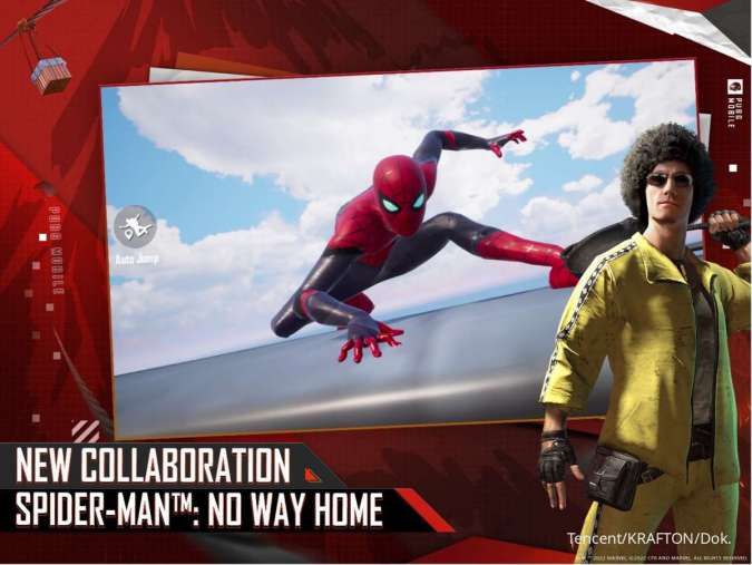 Kolaborasi PUBG Mobile X Spider-Man: No Way Home