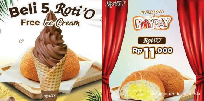 Promo RotiO Juli 2023, Diskon RotiO Rp 11.000 hingga Gratis Ice Cream Aneka Rasa