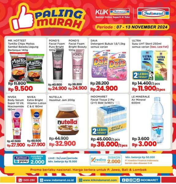 Promo Indomaret 7-13 November 2024 Paling Murah