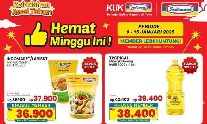 Promo Indomaret 9-15 Januari 2025 Hemat Minggu Ini, Beli Minyak Goreng Harga Spesial