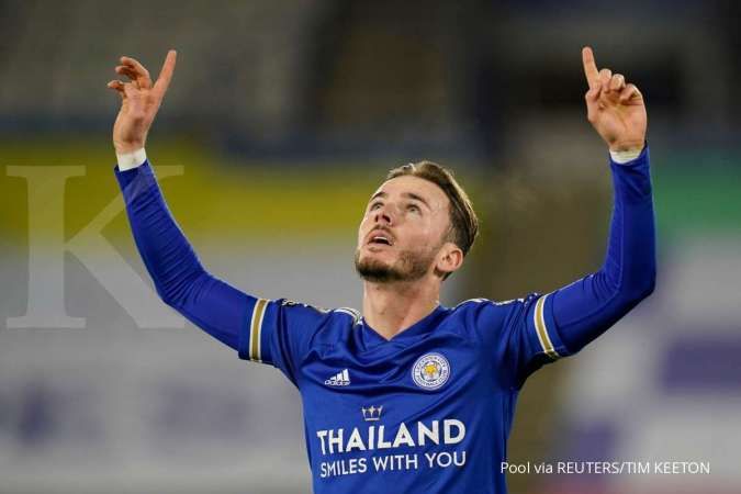 Pemain Leicester City James Maddison