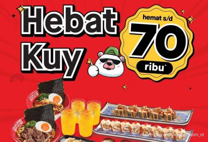 Promo Ichiban Sushi Paket Ramean Hemat sampai Rp 70.000, Tag Teman Anda Sekarang
