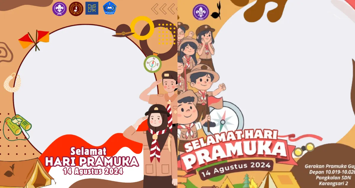 30 Twibbon Hari Pramuka 2024 yang Diperingati Setiap 14 Agustus 