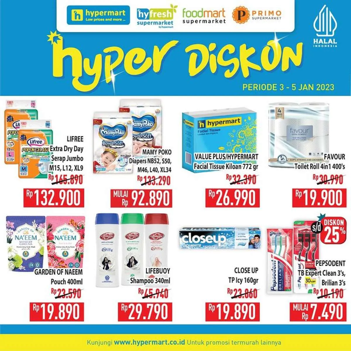 Katalog Promo Hypermart Hyper Diskon Weekday Periode 3-5 Januari 2023