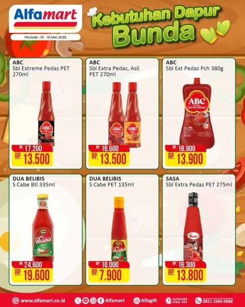 Promo Alfamart Kebutuhan Dapur Periode 1-15 Mei 2025