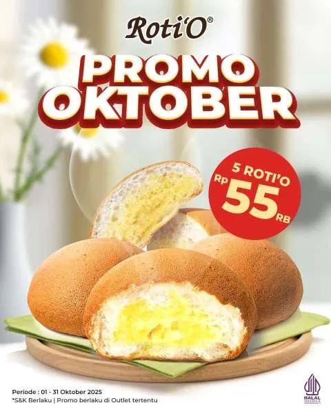 Promo Oktober RotiO Paket Isi 5