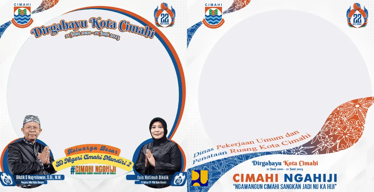 Twibbon Hari Jadi Kota Cimahi 2023, Gunakan untuk Rayakan HUT ke 22 