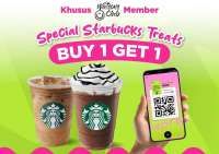 Promo Watsons x Starbucks Buy 1 Get 1 Khusus Watsons Club Member, sampai 28 November