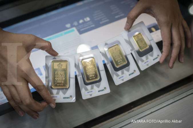 Harga emas Antam kembali loncat Rp 10.000 menjadi Rp 824.000 per gram
