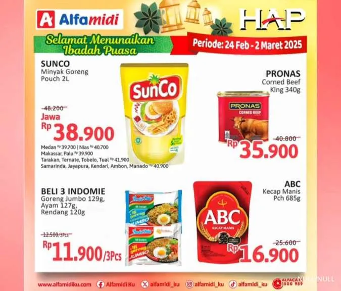 Promo Alfamidi Hemat Satu Pekan Periode 24 Februari-2 Maret 2025