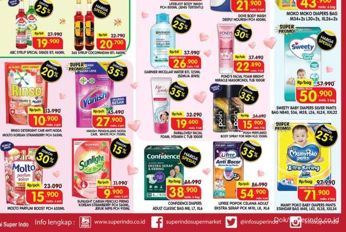 Promo Superindo Weekday 12 Februari 2025, Rinso dan Sunlight Diskon Sampai 20%