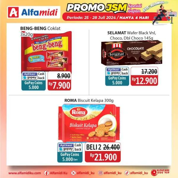 Promo JSM Alfamidi Hanya 4 Hari Spesial Gajian Periode 25-28 Juli 2024