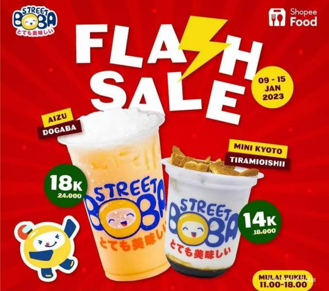 Promo Street Boba Flash Sale 9-15 Januari 2023