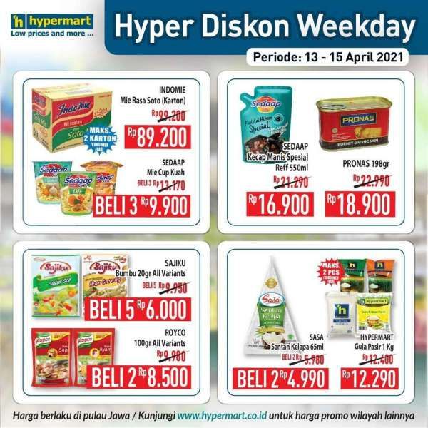 Promo Hypermart hari ini 14 April 2021, ada penawaran Hyper Diskon!