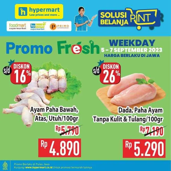Promo Hypermart Hyper Diskon Weekday Periode 5-7 September 2023