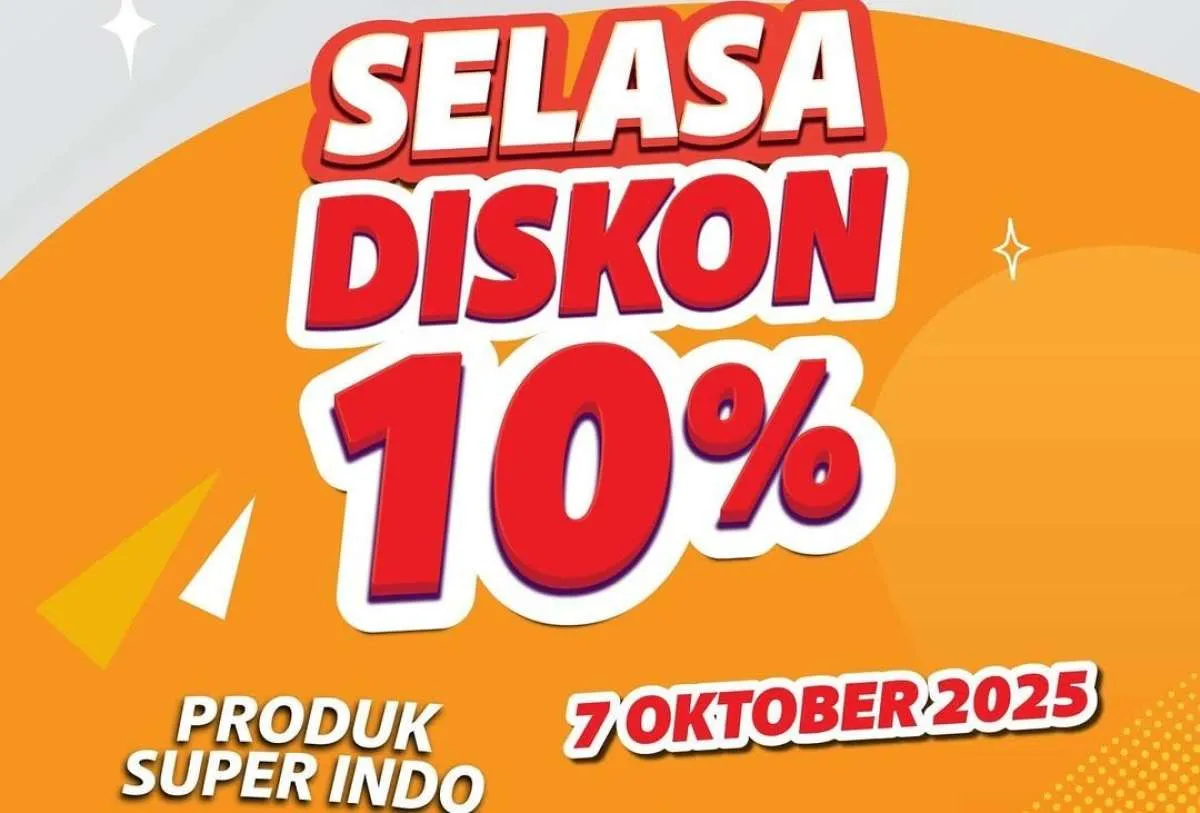 Promo Superindo Selasa 7 Oktober 2025, Produk 365 Diskon 10% Hanya Hari Ini