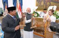 Prabowo dan Modi Mainkan Angklung Bersama, Lagu Kuch Kuch Hota Hai Mengalun di Istana
