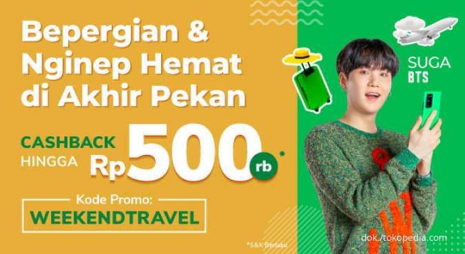 Promo Tokopedia Akhir Pekan 4-6 Maret 2022, Kode Promo Cashback hingga Rp 500.000