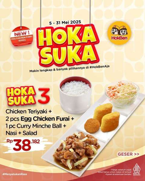 Promo HokBen 5-31 Mei 2025 Spesial Hoka Suka
