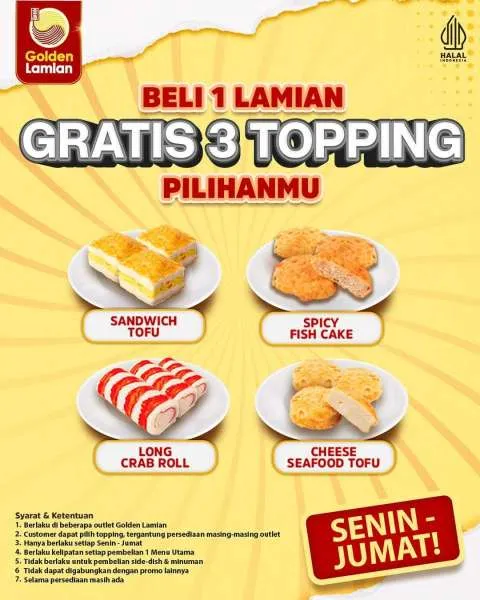 Promo Golden Lamian Beli 1 Gratis 3