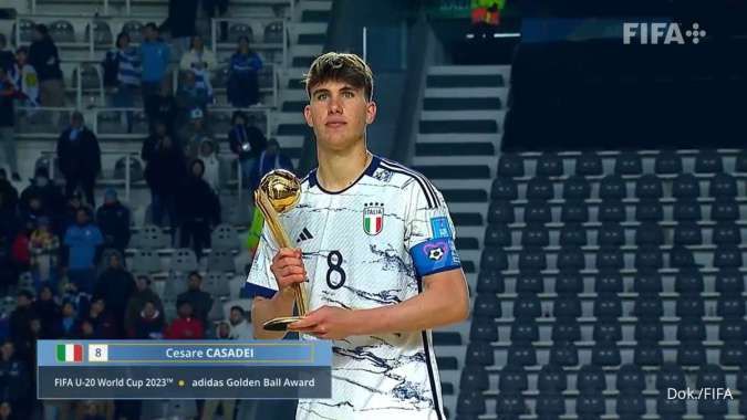 Cesare Casadei Raih Penghargaan Golden Boot dan Golden Ball di Ajang Piala Dunia U-20