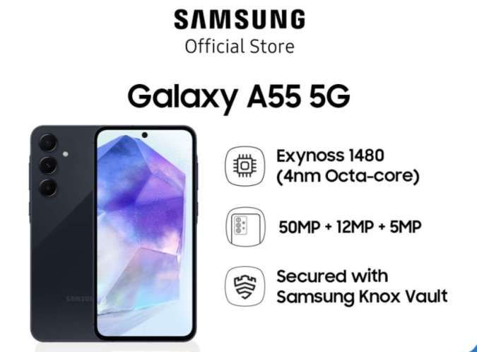 Harga Samsung Galaxy A55 5G Turun di Maret 2025, Ini Daftar Lengkapnya