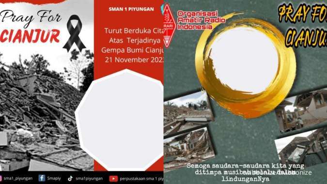 17 Twibbon Gempa Cianjur Beserta Ungkapan Doa untuk Korban Lindu