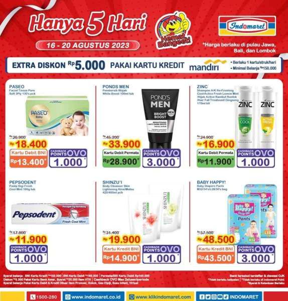 Katalog Promo Indomaret Terbaru 16-20 Agustus 2023, Promo Hanya 5 Hari