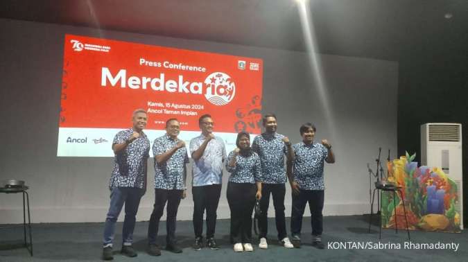 Manajemen Pembangunan Jaya Ancol (PJAA) memaparkan rencana perayaan HUT RI.