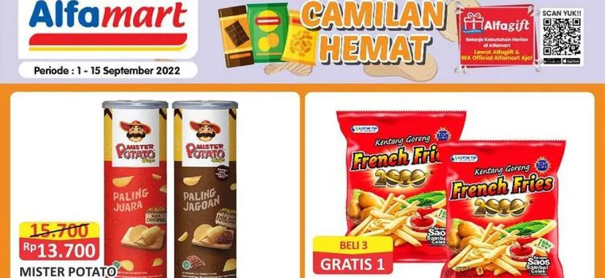 Promo Alfamart Jelang Akhir Pekan di Bulan September 2022, Camilan Lebih Murah!