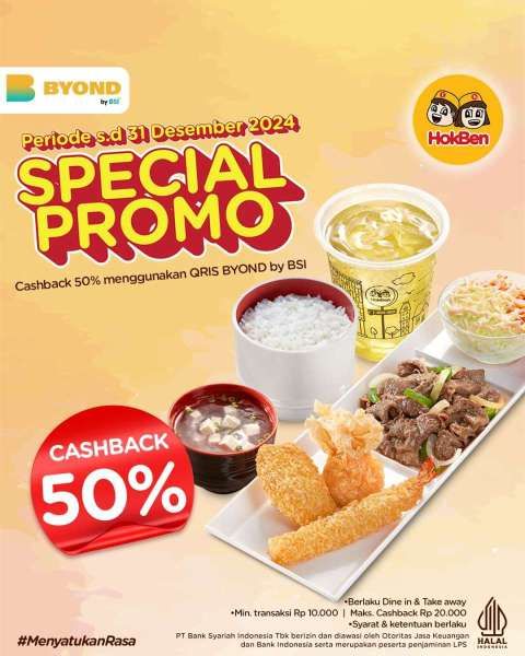 Promo HokBen dengan Byond by BSI 2024