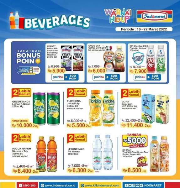 Promo Indomaret Super Hemat Mingguan Terbaru 16-22 Maret 2022