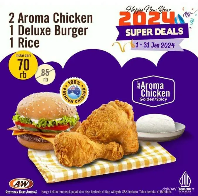 Promo AW Restoran Paket Super Deals Januari 2024