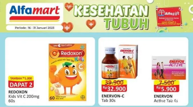 Promo Alfamart sampai 31 Januari 2023, Belanja Produk Kesehatan Keluarga Harga Hemat