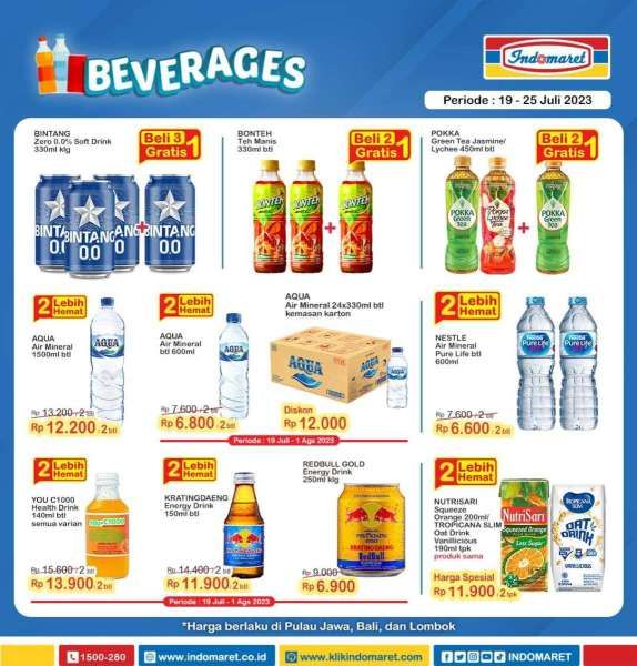 Katalog Harga Promo Indomaret 19-25 Juli 2023, Super Hemat Mingguan Terbaru