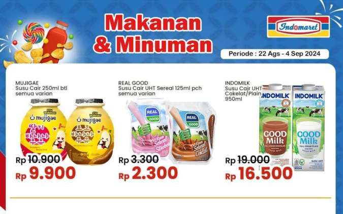 Promo Susu di Indomaret, Alfamart-Superindo September 2024, Promo Greenfields & S-26