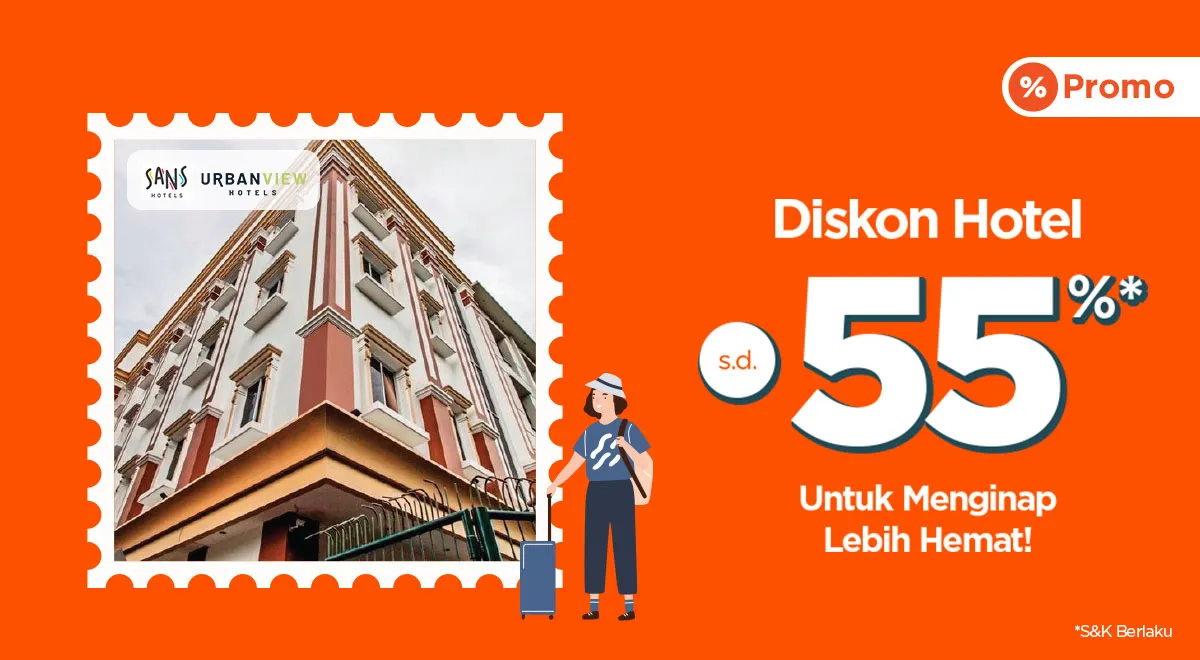 Promo PegiPegi Hotel Urbanview dan SANS sampai 30 November 2022, Diskon Hotel 55%