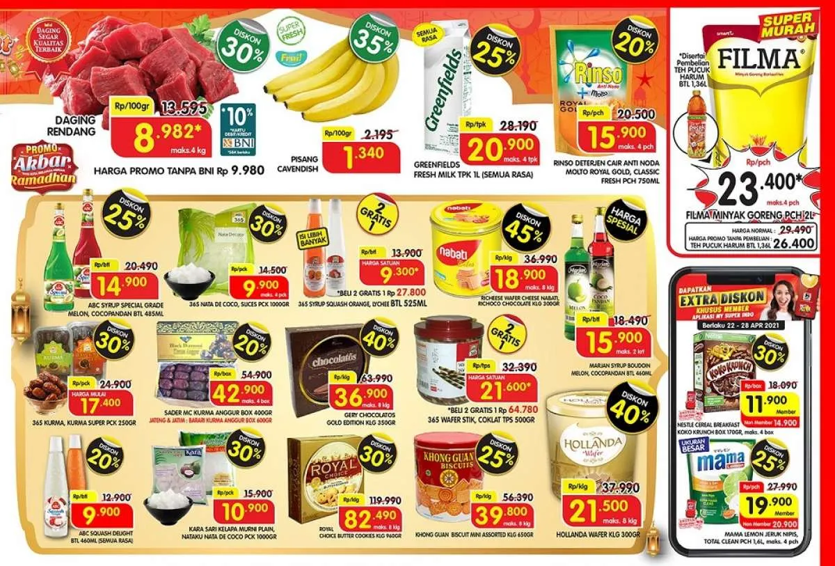 Promo Superindo  diskonan rutin akhir pekan, 23-25 April 2021!
