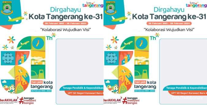 10 Twibbon HUT Kota Tangerang ke 31 Tahun, Simpan Bingkai Fotonya! 