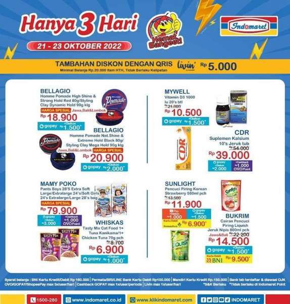 Promo JSM Indomaret 21-23 Oktober 2022