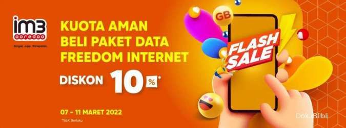 Terakhir Besok, Beli Paket Data IM3 di Blibli Dapat Diskon 10%