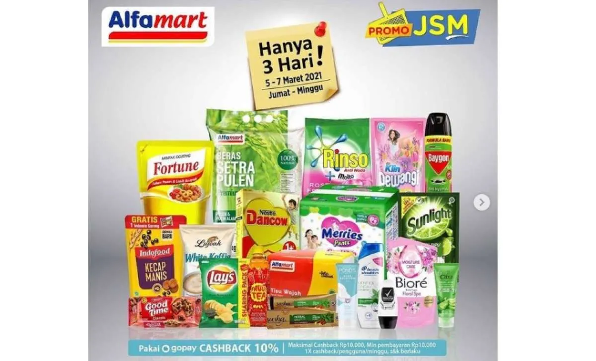  Promo JSM Alfamart 5-7 Maret 2021, hari ini kesempatan terakhir! 
