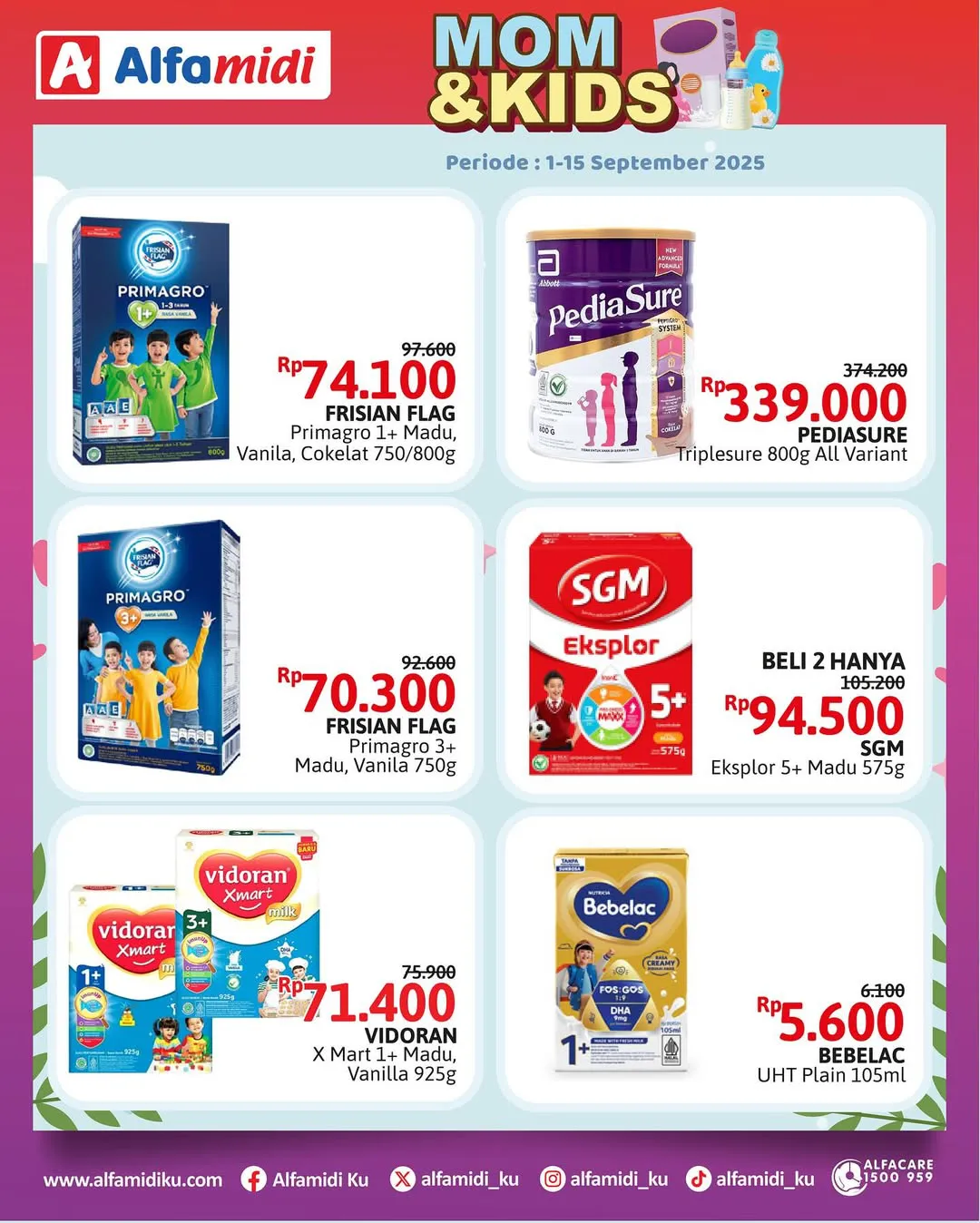 Promo Alfamidi Mom & Kids Periode 1-15 September 2025