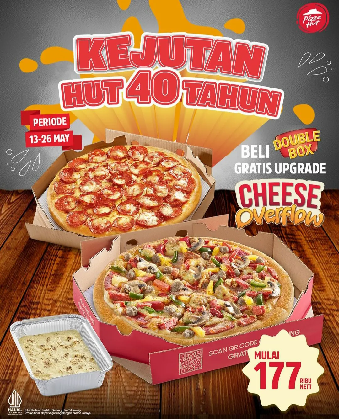 Kejutan 40 tahun pizza hut promo ulang tahun