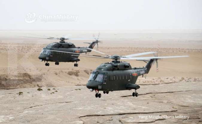 Di perayaan 100 tahun Partai Komunis, helikopter baru militer China tampil perdana