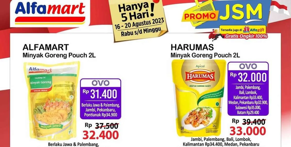 Promo JSM Alfamart 16-20 Agustus 2023, Promo Murah Spesial Kemerdekaan Pekan Ini