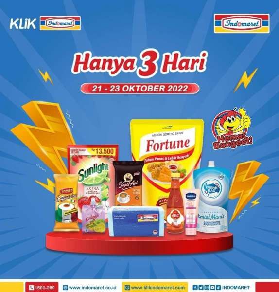 Katalog Promo Indomaret Hanya 3 Hari Periode 21-23 Oktober 2022