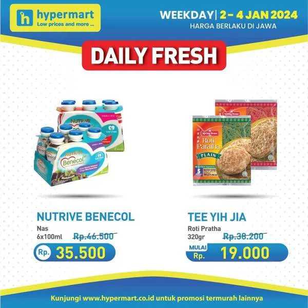 Promo Hypermart Hyper Diskon Weekday Periode 2-4 Januari 2023