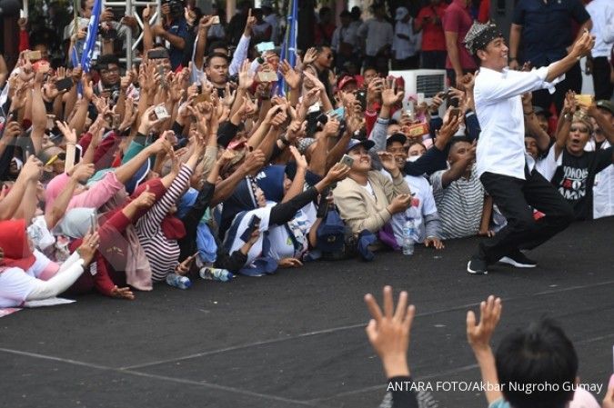 Tiba di lokasi kampanye di Lhokseumawe, Jokowi disambut selawat badar
